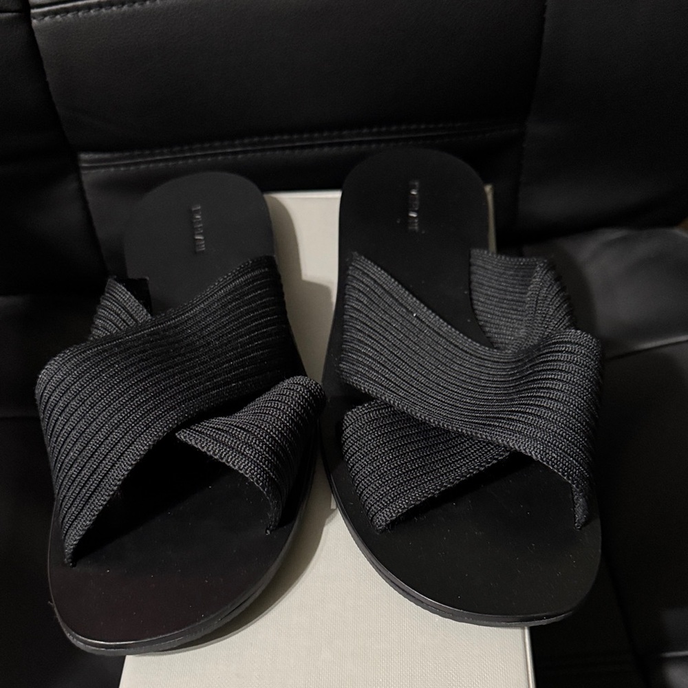 Black Everlane brand Slide Sandals